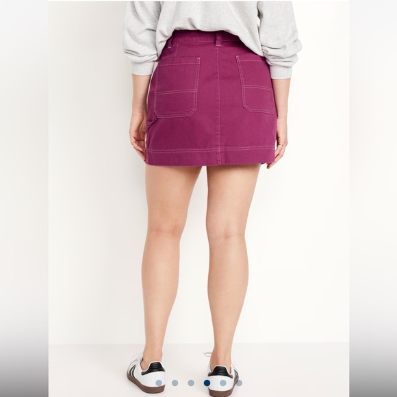 Utility Mini Skirt Color: Berry - Picture 2 of 3